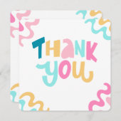 merci simple bleu et rose  (Devant / Derrière)