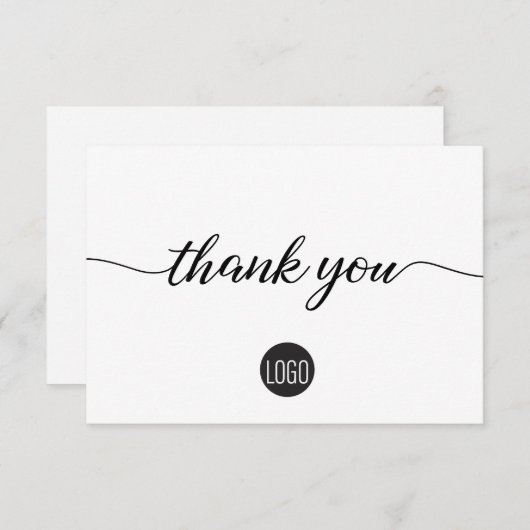 Merci simple d'appréciation du client (Devant / Derrière)