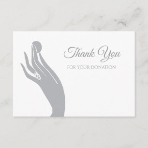 Merci simple de donation pour la main de femmes