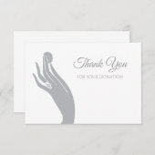 Merci simple de donation pour la main de femmes (Devant / Derrière)