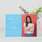 MERCI SIMPLE DE GRADUATION DE CALLIGRAPHIE SIMPLE (Debout devant)