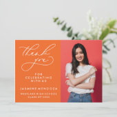 MERCI SIMPLE DE GRADUATION DE CALLIGRAPHIE SIMPLE (Debout devant)