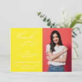 MERCI SIMPLE DE GRADUATION DE CALLIGRAPHIE SIMPLE (Debout devant)