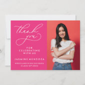 MERCI SIMPLE DE GRADUATION DE CALLIGRAPHIE SIMPLE (Devant)