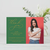 MERCI SIMPLE DE GRADUATION DE CALLIGRAPHIE SIMPLE (Debout devant)