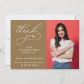 MERCI SIMPLE DE GRADUATION DE CALLIGRAPHIE SIMPLE (Devant)