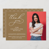 MERCI SIMPLE DE GRADUATION DE CALLIGRAPHIE SIMPLE (Devant / Derrière)