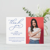 MERCI SIMPLE DE GRADUATION DE CALLIGRAPHIE SIMPLE (Debout devant)