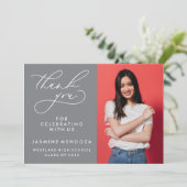 MERCI SIMPLE DE GRADUATION DE CALLIGRAPHIE SIMPLE (Debout devant)