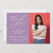 MERCI SIMPLE DE GRADUATION DE CALLIGRAPHIE SIMPLE (Devant)