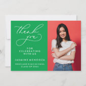 MERCI SIMPLE DE GRADUATION DE CALLIGRAPHIE SIMPLE (Devant)