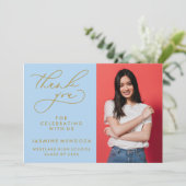 MERCI SIMPLE DE GRADUATION DE CALLIGRAPHIE SIMPLE (Debout devant)