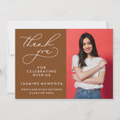 MERCI SIMPLE DE GRADUATION DE CALLIGRAPHIE SIMPLE (Devant)