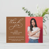 MERCI SIMPLE DE GRADUATION DE CALLIGRAPHIE SIMPLE (Debout devant)