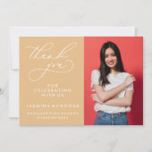 MERCI SIMPLE DE GRADUATION DE CALLIGRAPHIE SIMPLE (Devant)