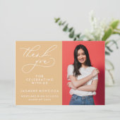 MERCI SIMPLE DE GRADUATION DE CALLIGRAPHIE SIMPLE (Debout devant)