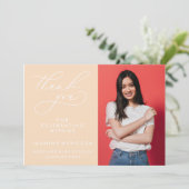 MERCI SIMPLE DE GRADUATION DE CALLIGRAPHIE SIMPLE (Debout devant)