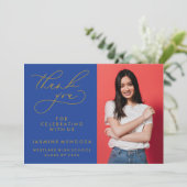 MERCI SIMPLE DE GRADUATION DE CALLIGRAPHIE SIMPLE (Debout devant)