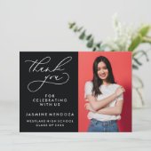 MERCI SIMPLE DE GRADUATION DE CALLIGRAPHIE SIMPLE (Debout devant)