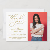 MERCI SIMPLE DE GRADUATION DE CALLIGRAPHIE SIMPLE (Devant)