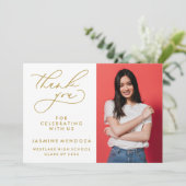 MERCI SIMPLE DE GRADUATION DE CALLIGRAPHIE SIMPLE (Debout devant)