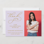 MERCI SIMPLE DE GRADUATION DE CALLIGRAPHIE SIMPLE (Devant)