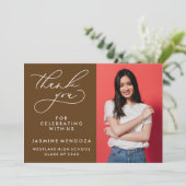 MERCI SIMPLE DE GRADUATION DE CALLIGRAPHIE SIMPLE (Debout devant)