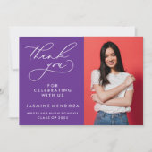 MERCI SIMPLE DE GRADUATION DE CALLIGRAPHIE SIMPLE (Devant)