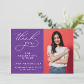 MERCI SIMPLE DE GRADUATION DE CALLIGRAPHIE SIMPLE (Debout devant)