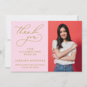 MERCI SIMPLE DE GRADUATION DE CALLIGRAPHIE SIMPLE (Devant)