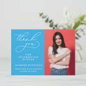 MERCI SIMPLE DE GRADUATION DE CALLIGRAPHIE SIMPLE (Debout devant)