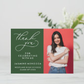 MERCI SIMPLE DE GRADUATION DE CALLIGRAPHIE SIMPLE (Debout devant)