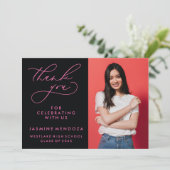 MERCI SIMPLE DE GRADUATION DE CALLIGRAPHIE SIMPLE (Debout devant)