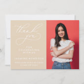 MERCI SIMPLE DE GRADUATION DE CALLIGRAPHIE SIMPLE (Devant)