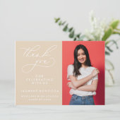 MERCI SIMPLE DE GRADUATION DE CALLIGRAPHIE SIMPLE (Debout devant)