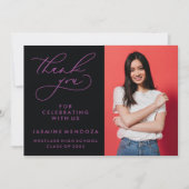 MERCI SIMPLE DE GRADUATION DE CALLIGRAPHIE SIMPLE (Devant)