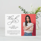 MERCI SIMPLE DE GRADUATION DE CALLIGRAPHIE SIMPLE (Debout devant)