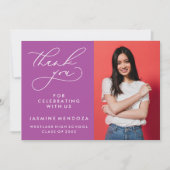 MERCI SIMPLE DE GRADUATION DE CALLIGRAPHIE SIMPLE (Devant)