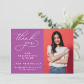 MERCI SIMPLE DE GRADUATION DE CALLIGRAPHIE SIMPLE (Debout devant)