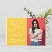 MERCI SIMPLE DE GRADUATION DE CALLIGRAPHIE SIMPLE (Debout devant)