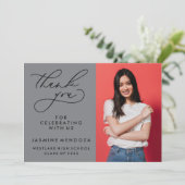 MERCI SIMPLE DE GRADUATION DE CALLIGRAPHIE SIMPLE (Debout devant)