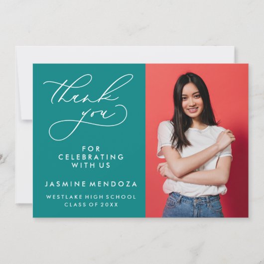 MERCI SIMPLE DE GRADUATION DE CALLIGRAPHIE SIMPLE (Devant)