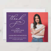 MERCI SIMPLE DE GRADUATION DE CALLIGRAPHIE SIMPLE (Devant)