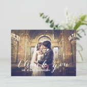 Merci simple de mariage (Debout devant)