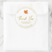 Merci simple en sirop d'érable maison Étiquette (Sac)