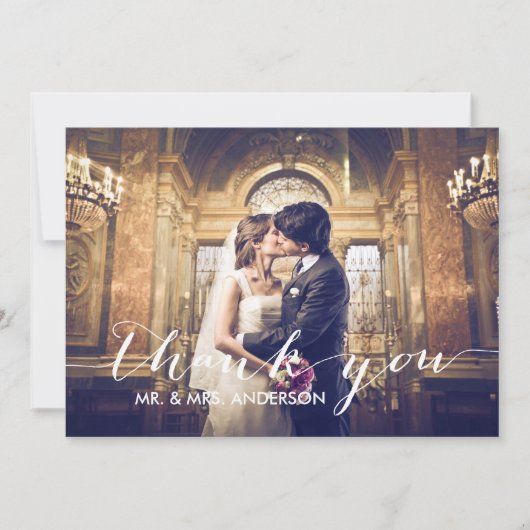 Merci simple épousant le carte photo (Devant)