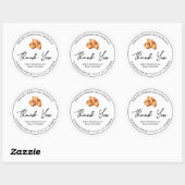 Merci simple fait maison Croissant Étiquette (Feuille)