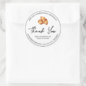 Merci simple fait maison Croissant Étiquette (Sac)