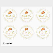 Merci simple fait maison Croissant Étiquette (Feuille)