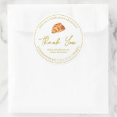 Merci simple fait maison Croissant Étiquette (Sac)